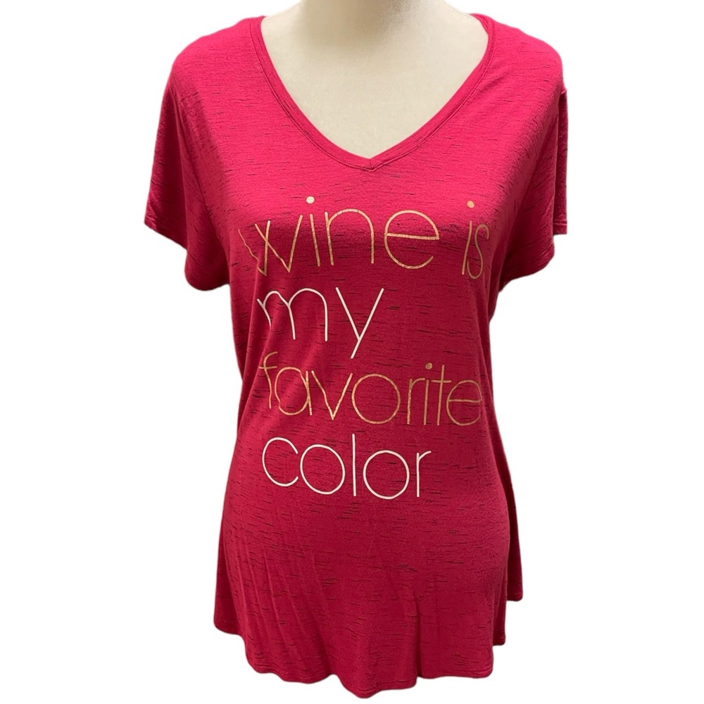 Apt 9 Wine-themed T EUC